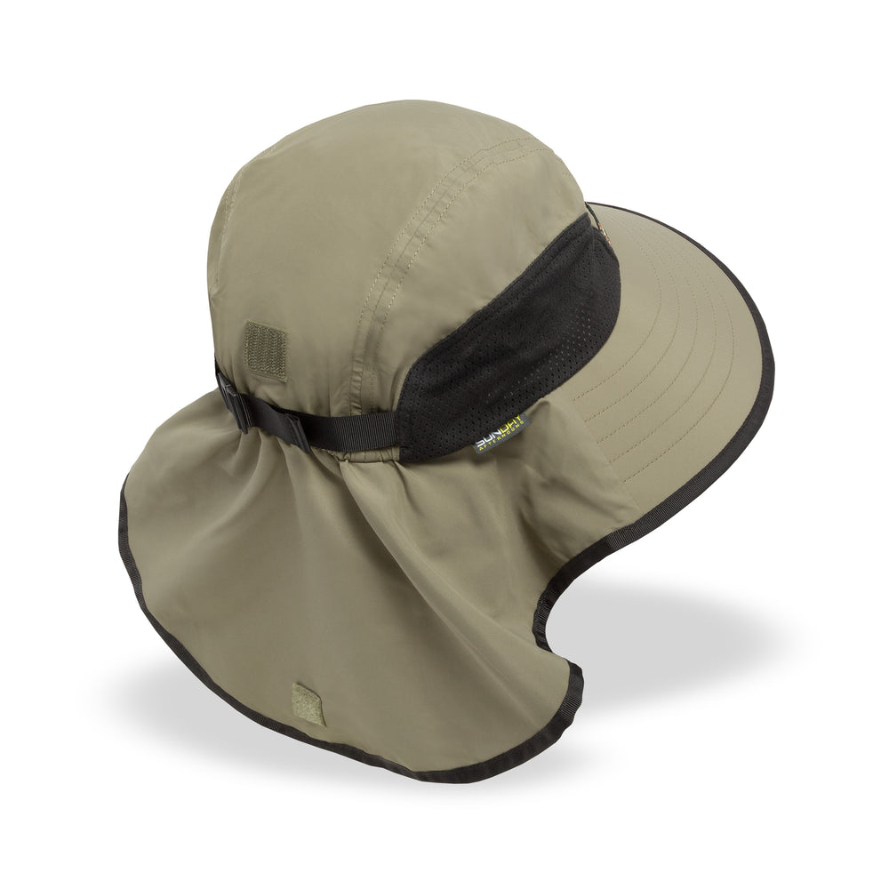 A studio photo of the back of the Adventure Hat