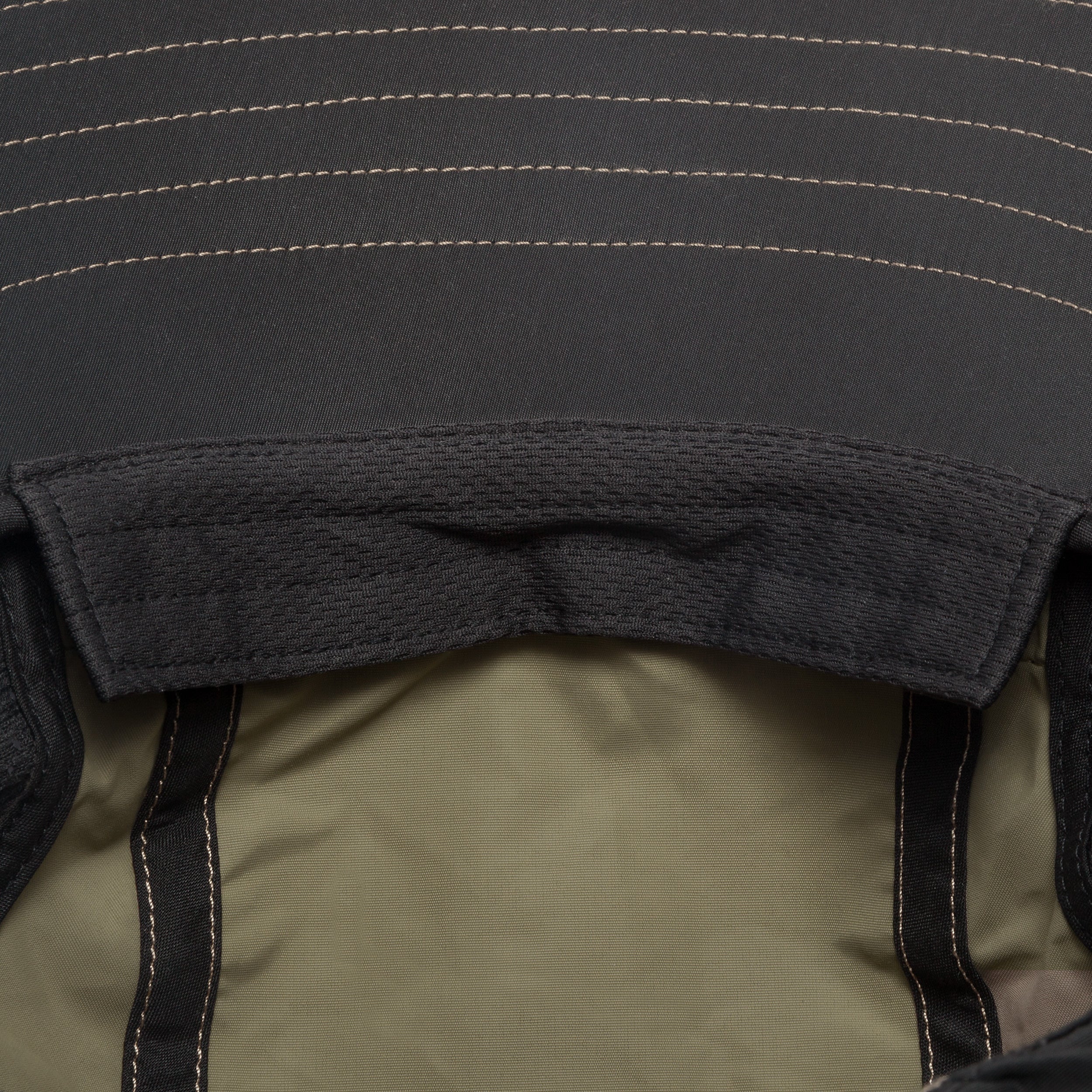 A studio photo showing the interior brow band of the Adventure Hat